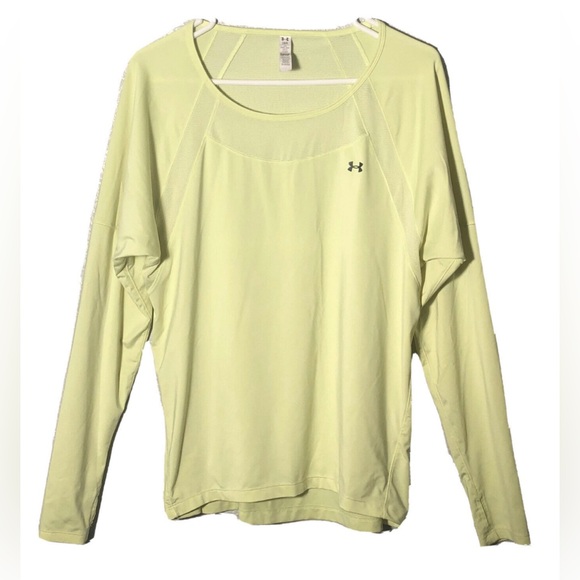 Under Armour Tops - Under Armour size small (fits more like a mediumlarge though) yellow long sleeve